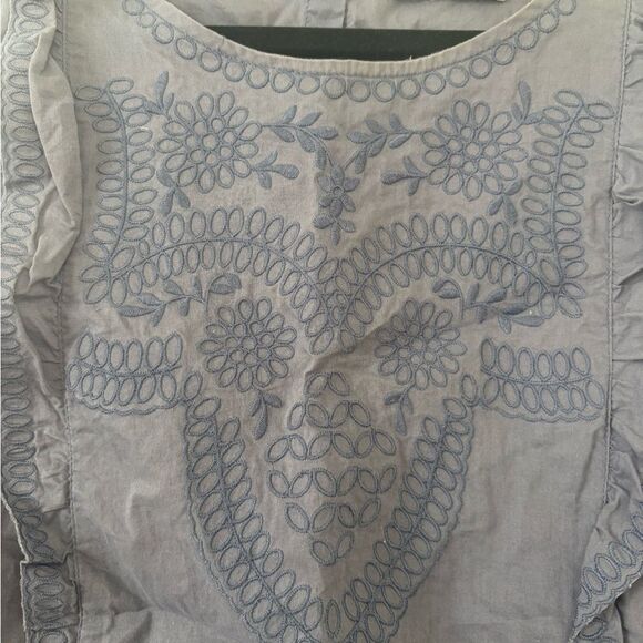 Abercrombie & Fitch Blue Tank Top with Embroidered Detail - Picture 2 of 4